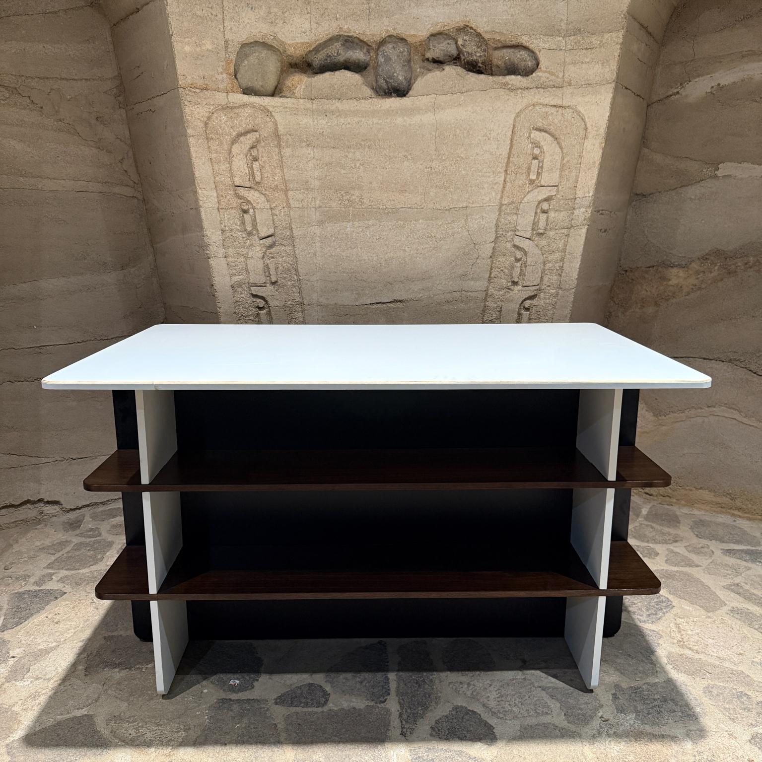 Modern French Inspired Open Display Worktable Shelving Unit by P Romo For Sale