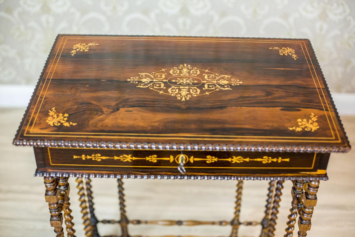 French Intarsiated Table from the 19th Century 3