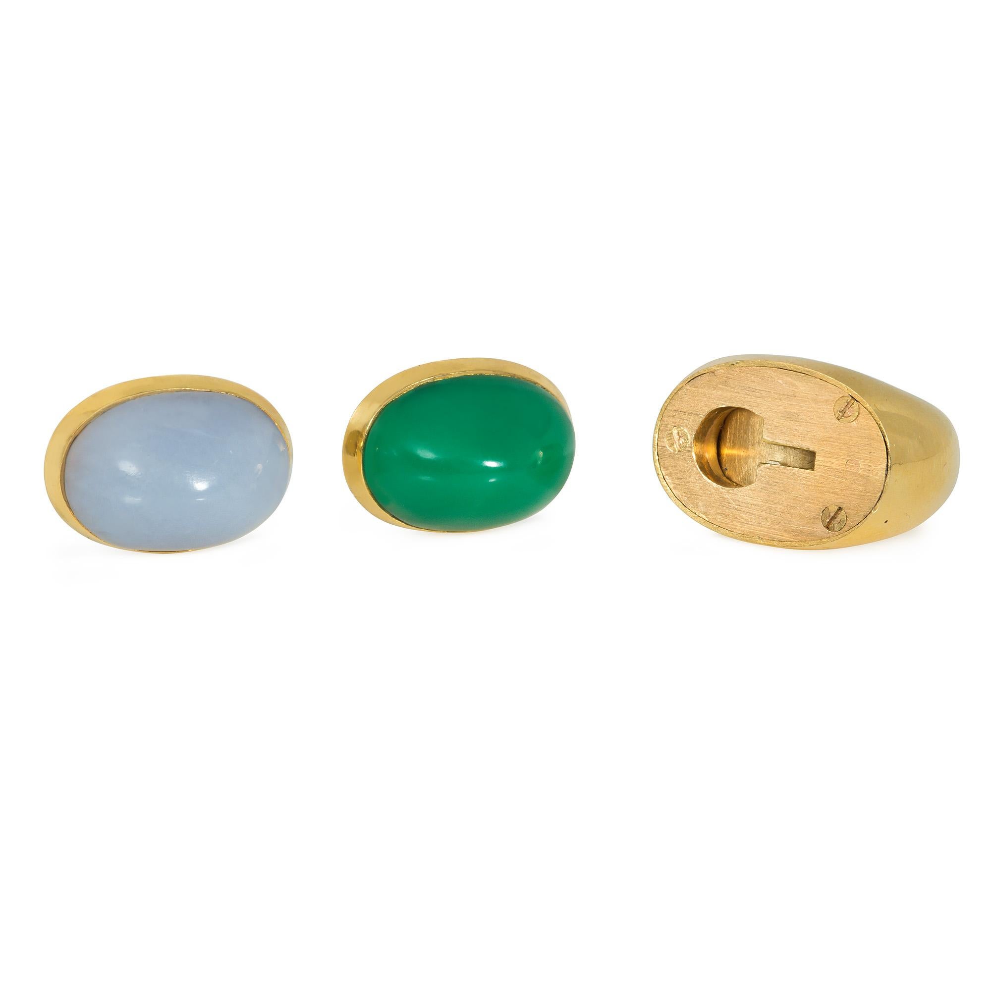 French Interchangeable Cocktail Ring - image 3