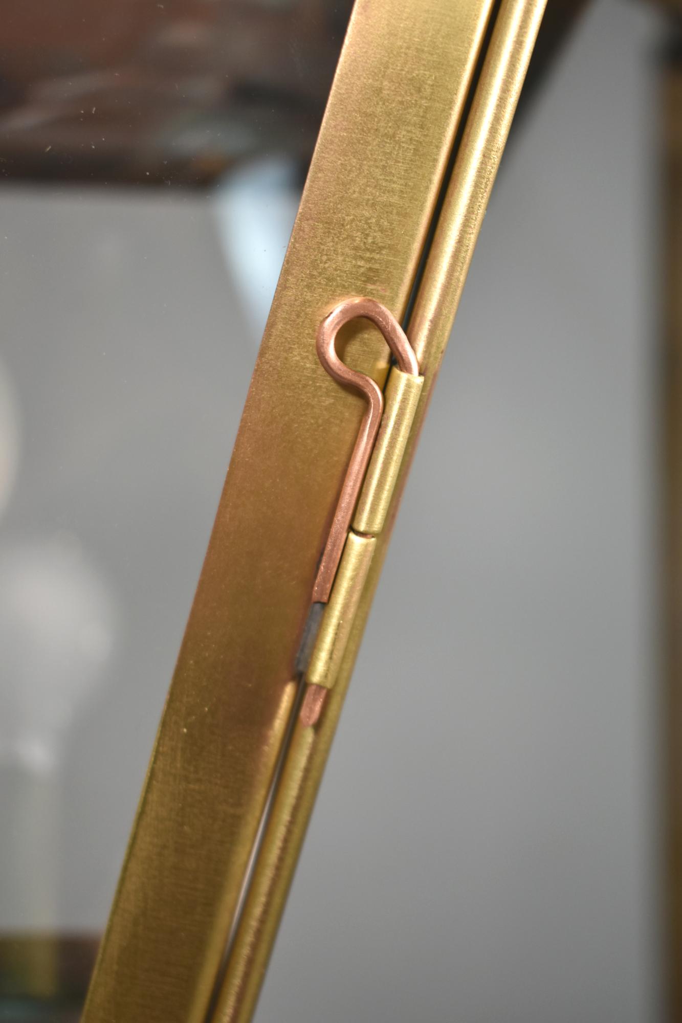 French Interior Brass Lantern Mansard Style For Sale 4