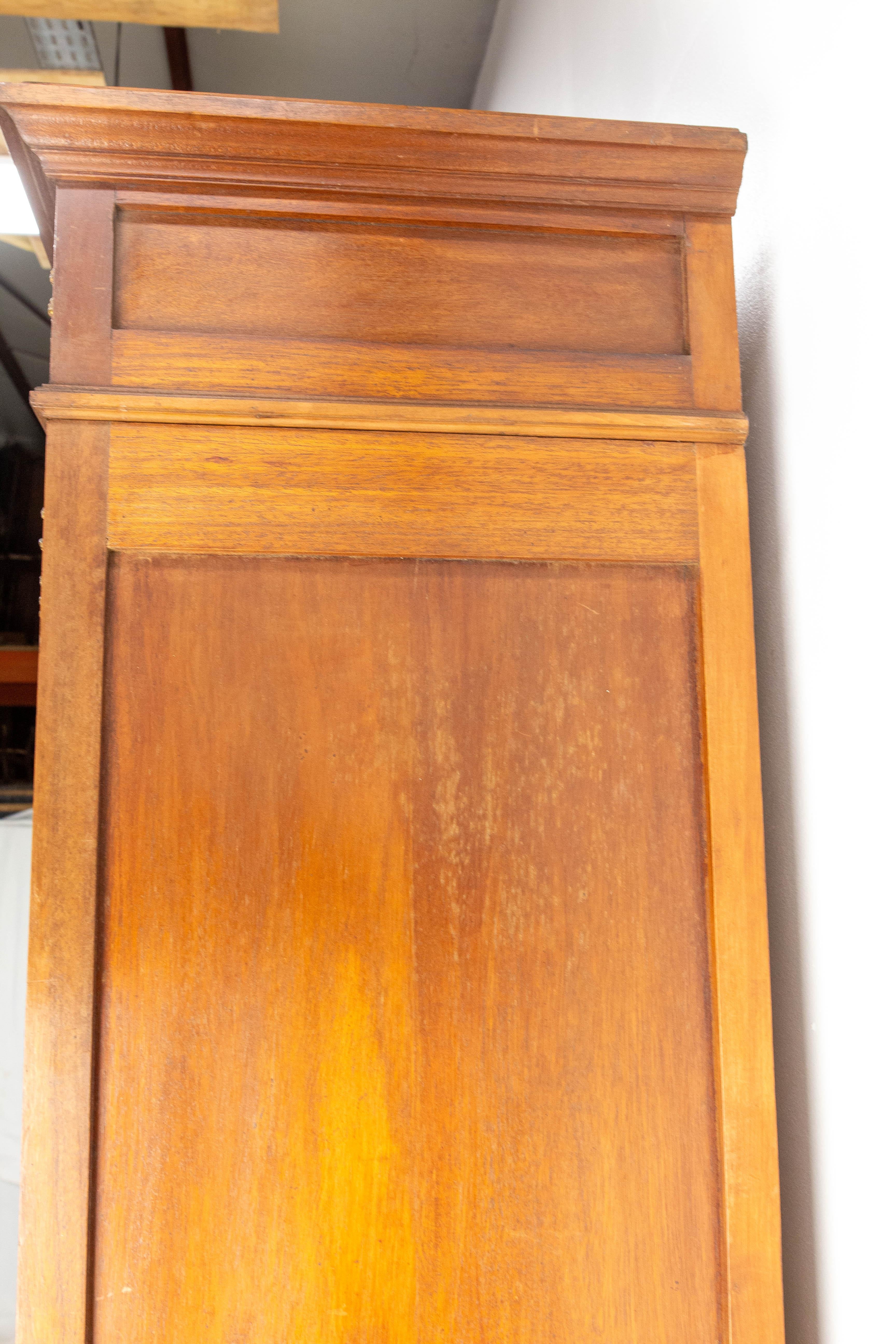 French Iroko Armoire with Beveled Mirrors in the Louis 16 Revival Style, 1900 For Sale 8