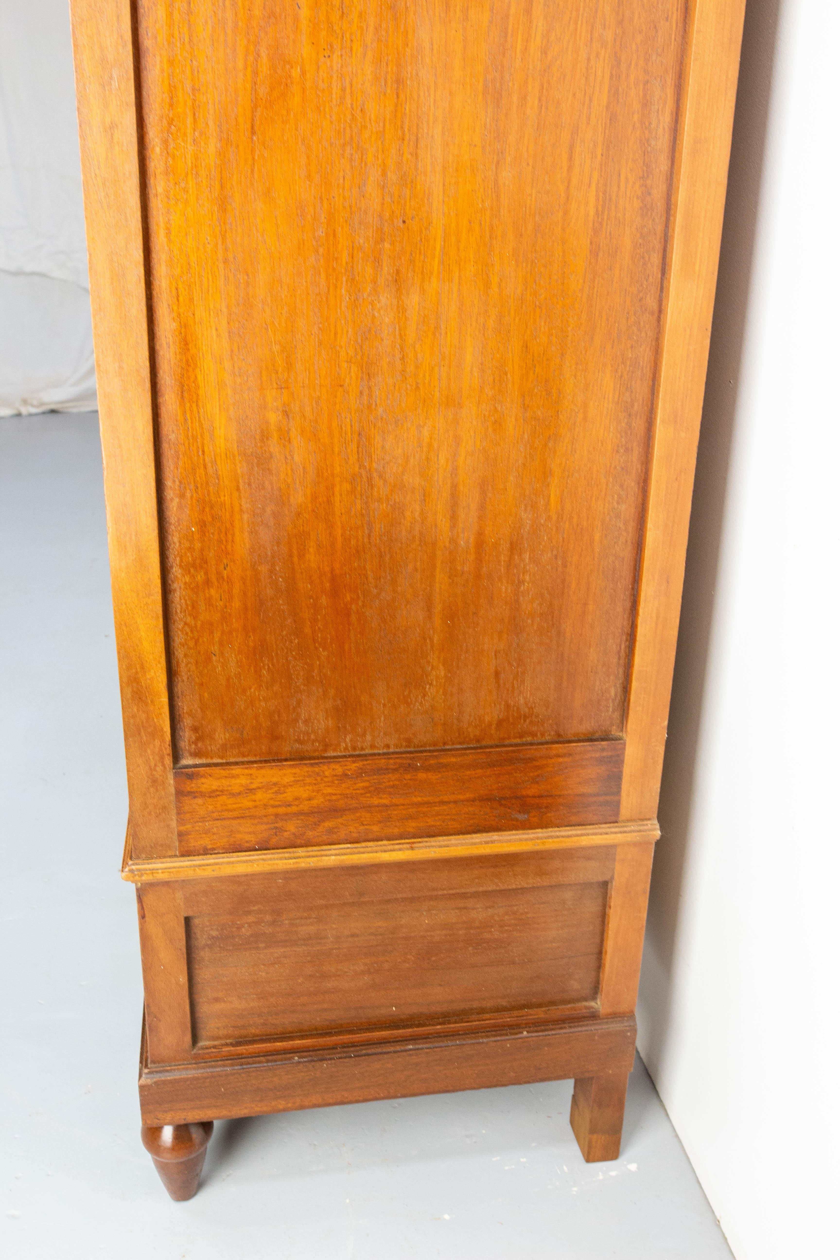 French Iroko Armoire with Beveled Mirrors in the Louis 16 Revival Style, 1900 For Sale 10