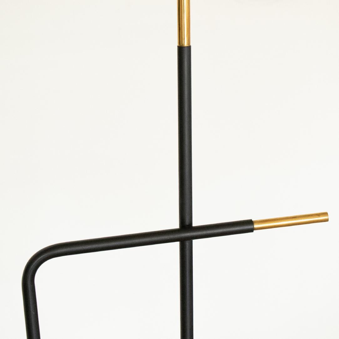 French Iron and Brass Floor Lamp 1