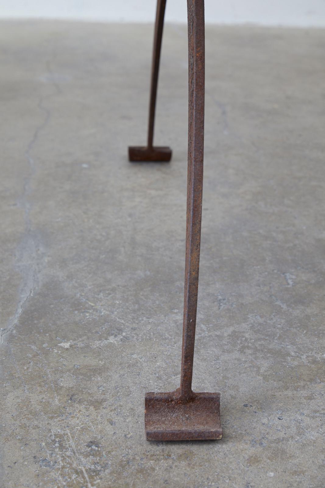 French Iron and Concrete Pastry Dining Table 7