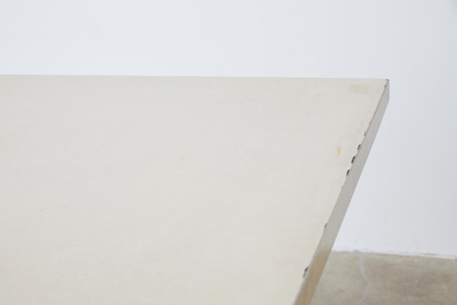 20th Century French Iron and Concrete Pastry Dining Table