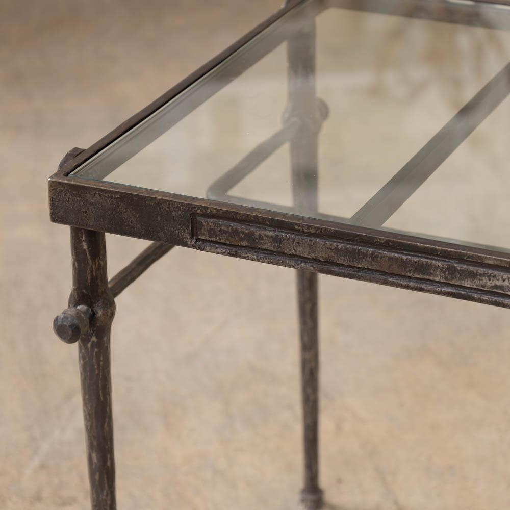 French Iron and Glass Coffee Table im Angebot 5
