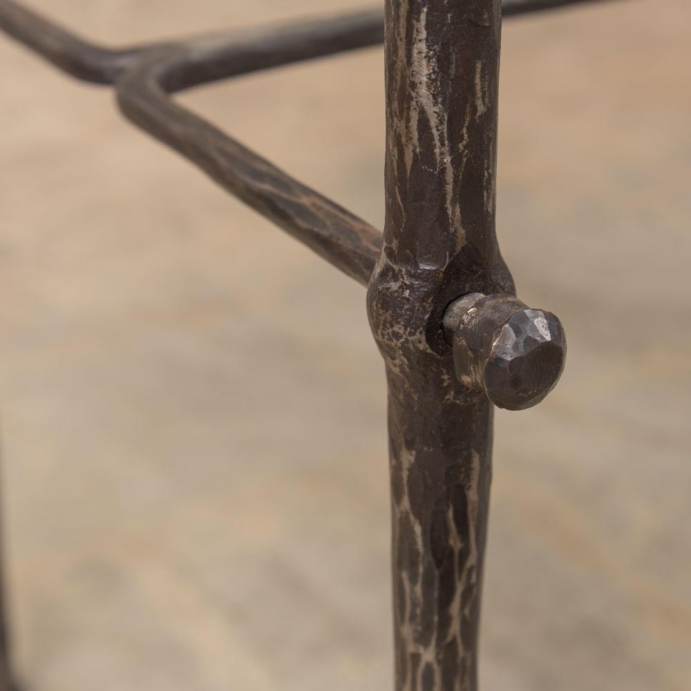 French Iron and Glass Coffee Table im Angebot 7
