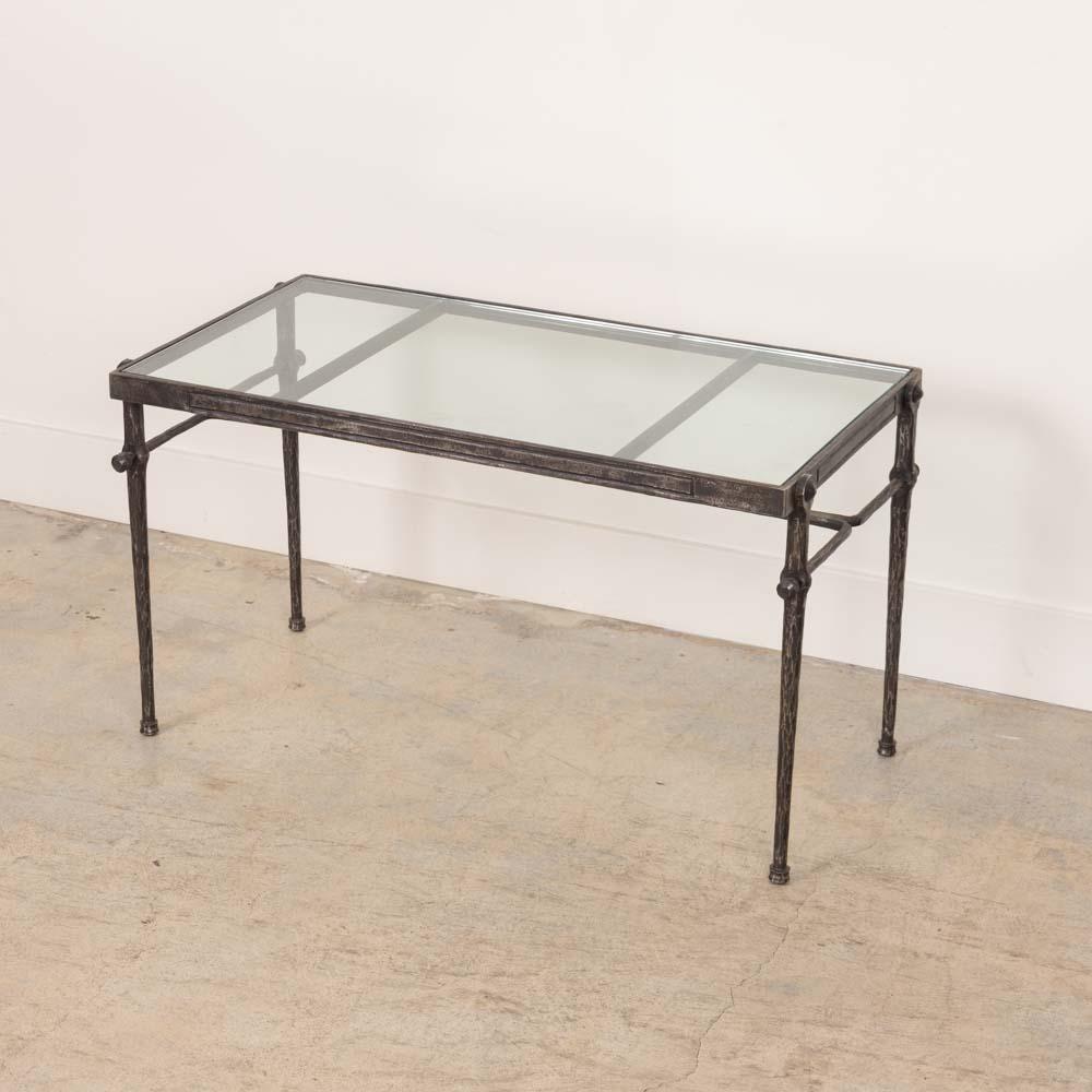 French Iron and Glass Coffee Table im Angebot 2