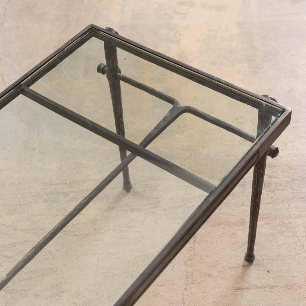 French Iron and Glass Coffee Table im Angebot 4