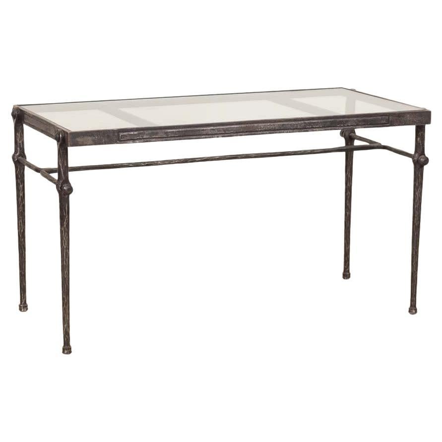 French Iron and Glass Coffee Table im Angebot