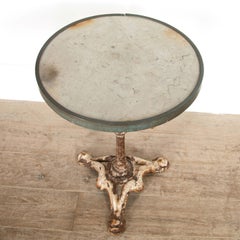 French Iron and Marble Bistro Table