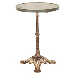 French Iron and Marble Bistro Table