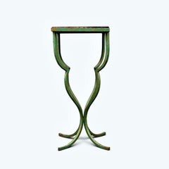 French Iron and Marble Table Circa 1940