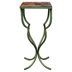 French Iron and Marble Table Circa 1940