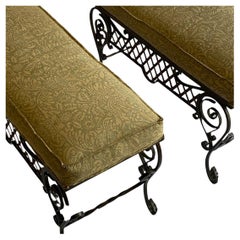 French Iron Benches (pair)