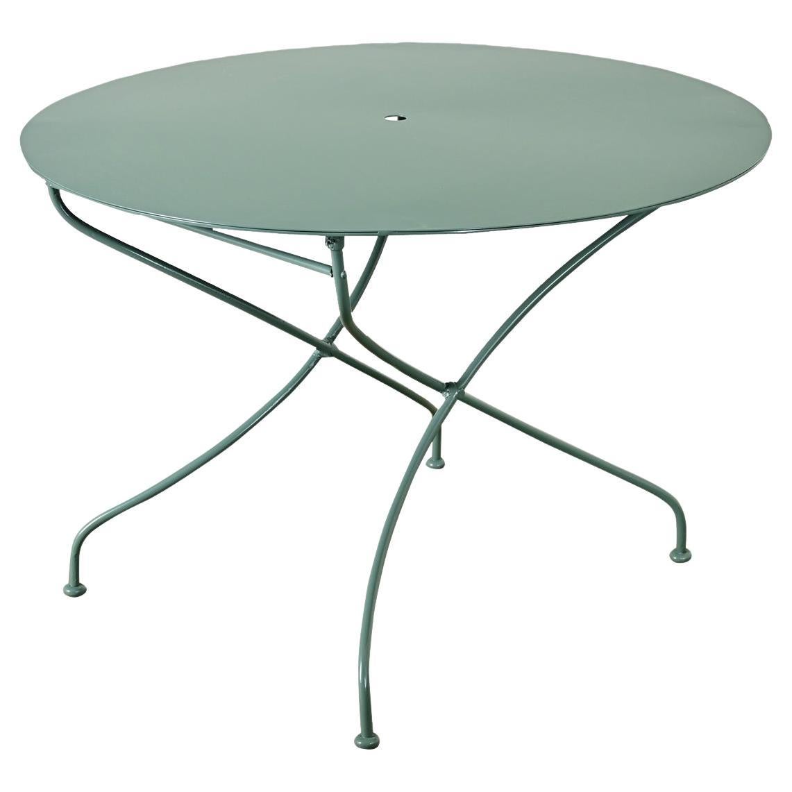 Mesa bistro de hierro francés con nuevo recubrimiento en polvo