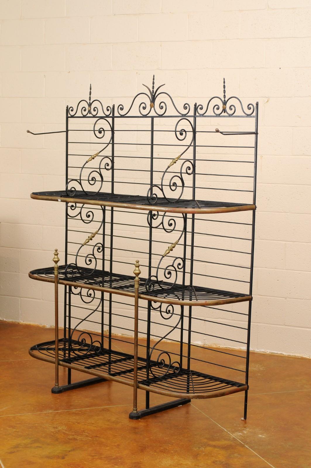 French Iron & Brass Baker’s Rack, circa 1890 6