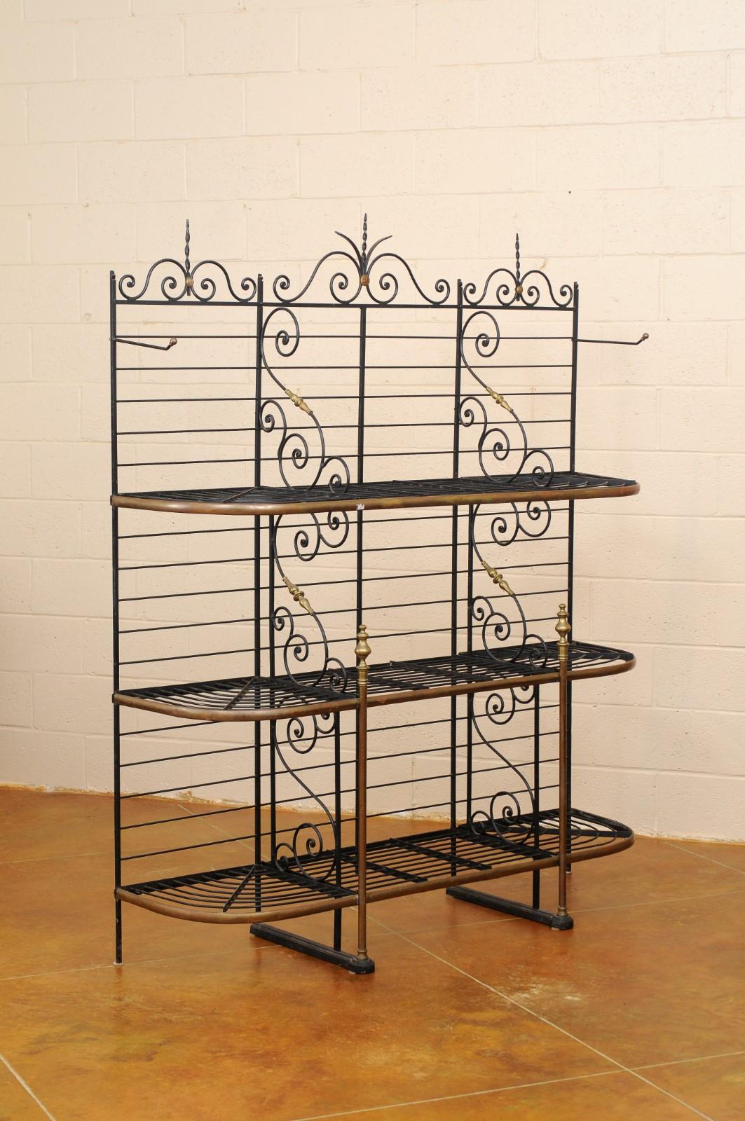 French Iron & Brass Baker’s Rack, circa 1890 9