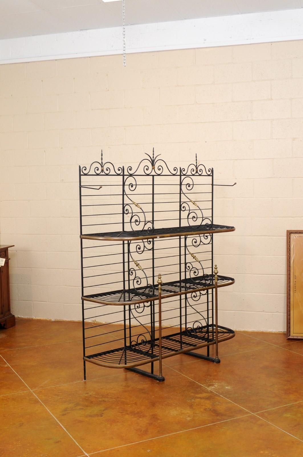 French Iron & Brass Baker’s Rack, circa 1890 10