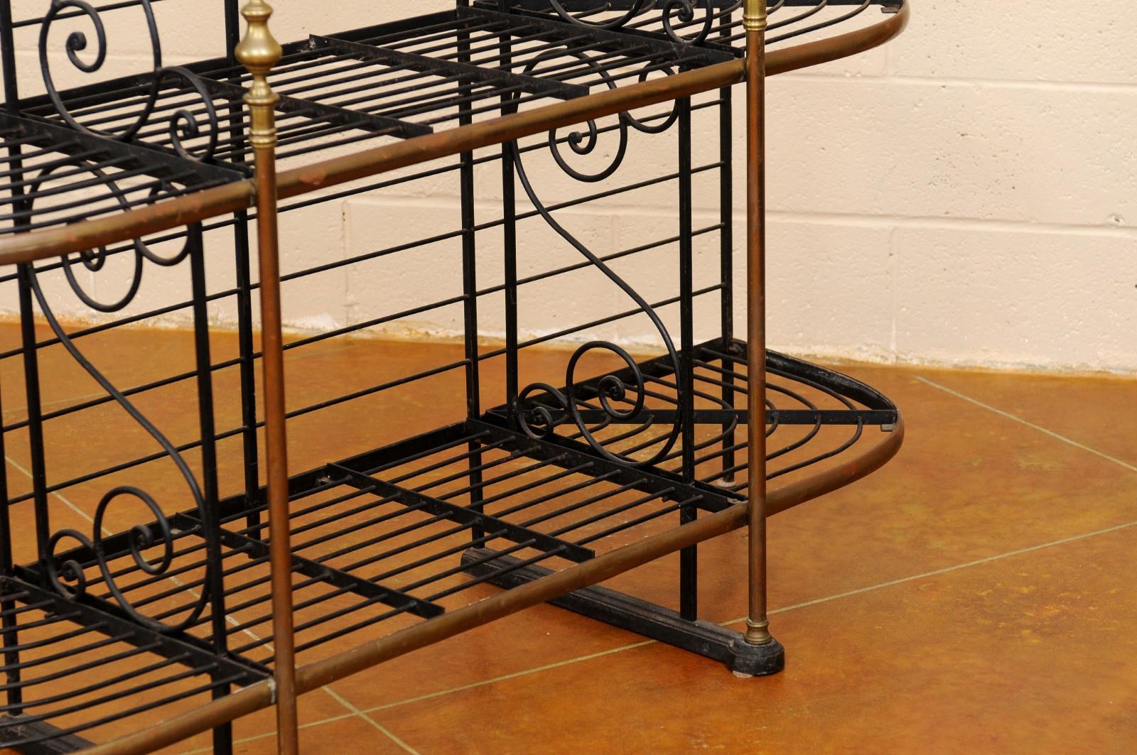 French Iron & Brass Baker’s Rack, circa 1890 12