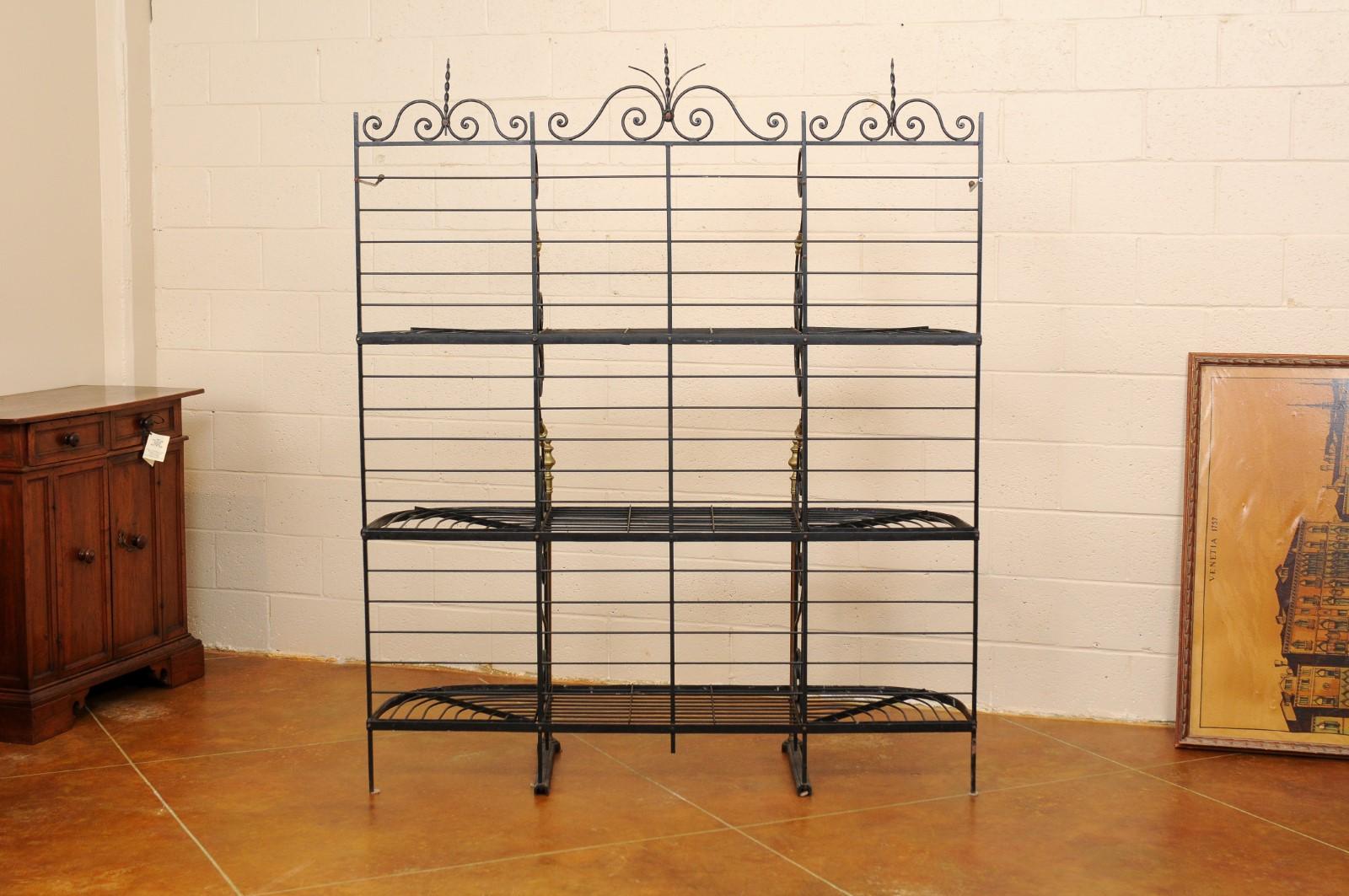 French Iron & Brass Baker’s Rack, circa 1890 2
