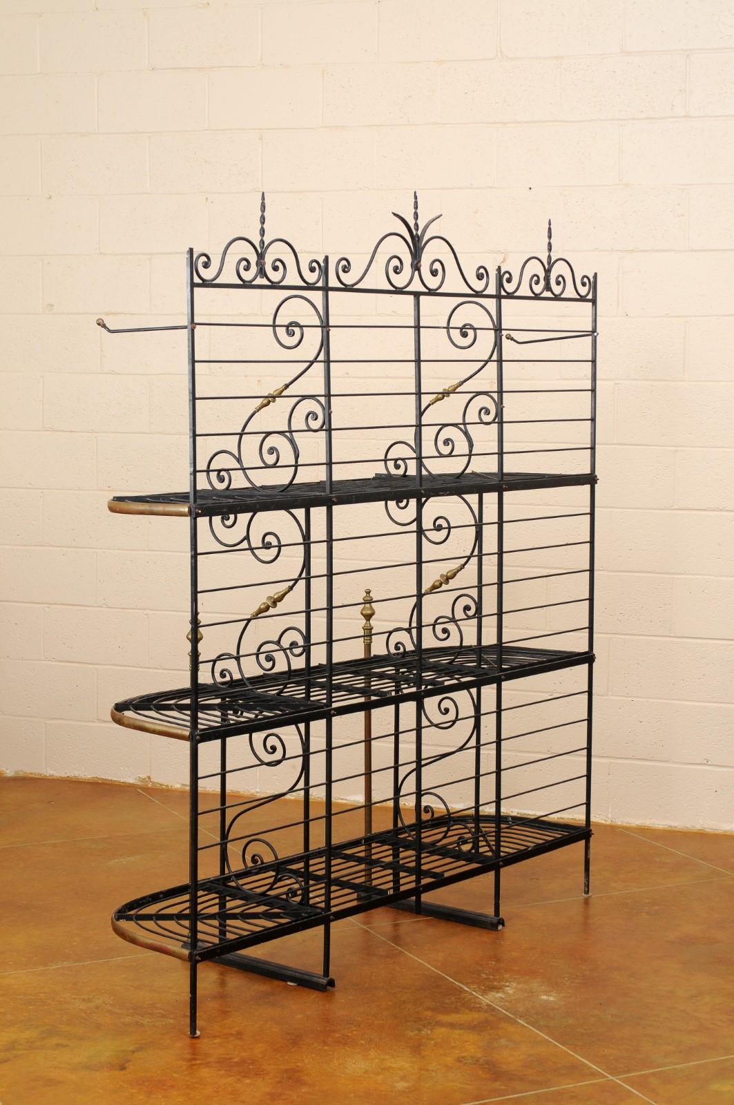 French Iron & Brass Baker’s Rack, circa 1890 3