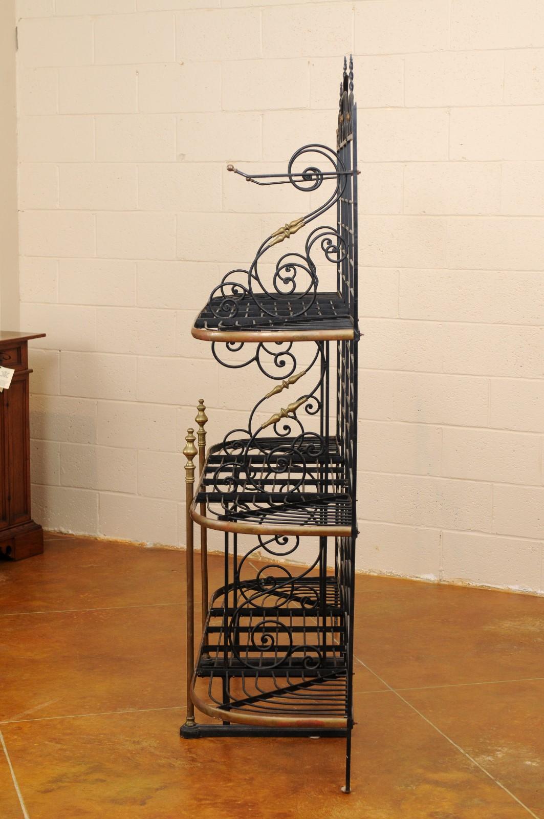 French Iron & Brass Baker’s Rack, circa 1890 4