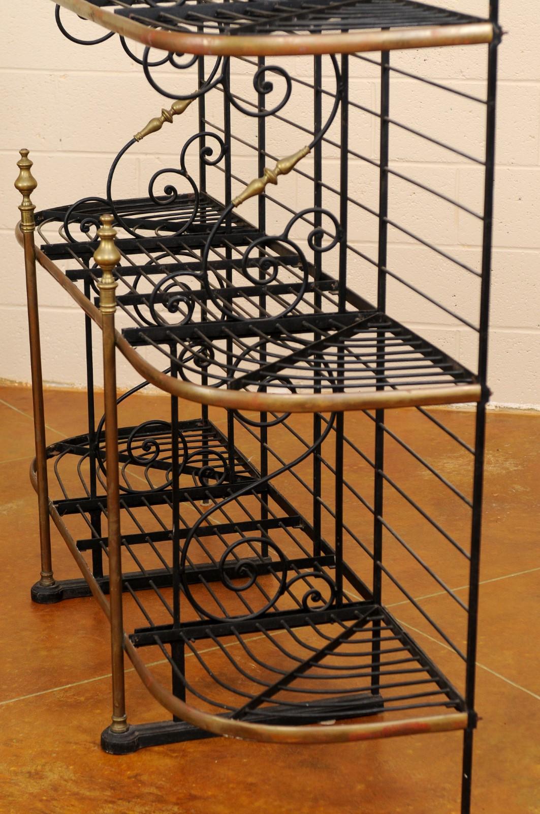 French Iron & Brass Baker’s Rack, circa 1890 5