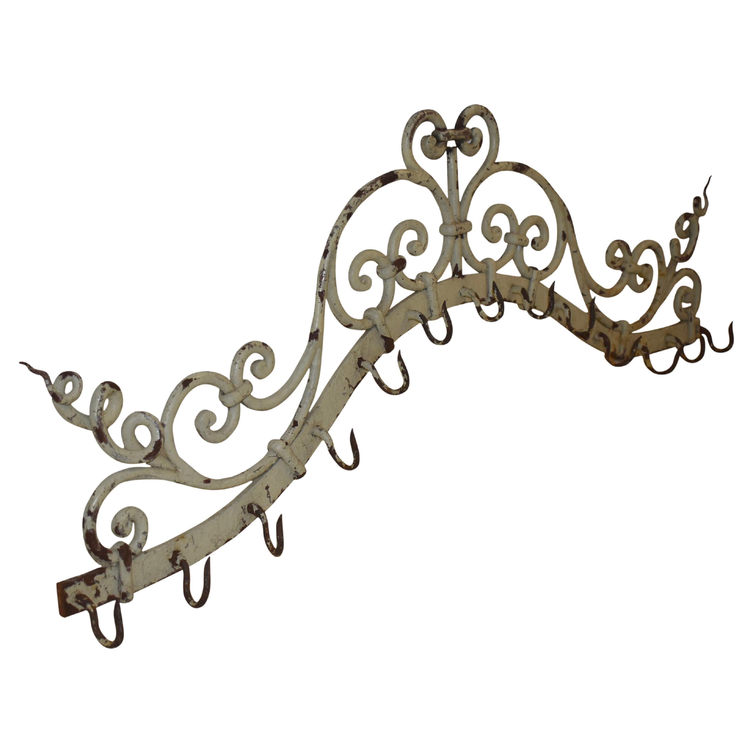 French Iron Butcher Hooks, circa 1880 at 1stDibs | butcher rack