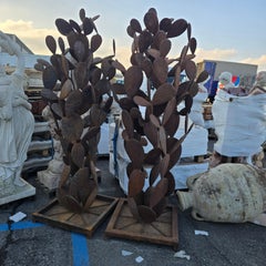 French iron cactus sculptures from the 1990s
