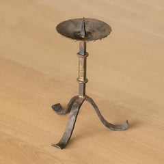 French Iron Candlestick