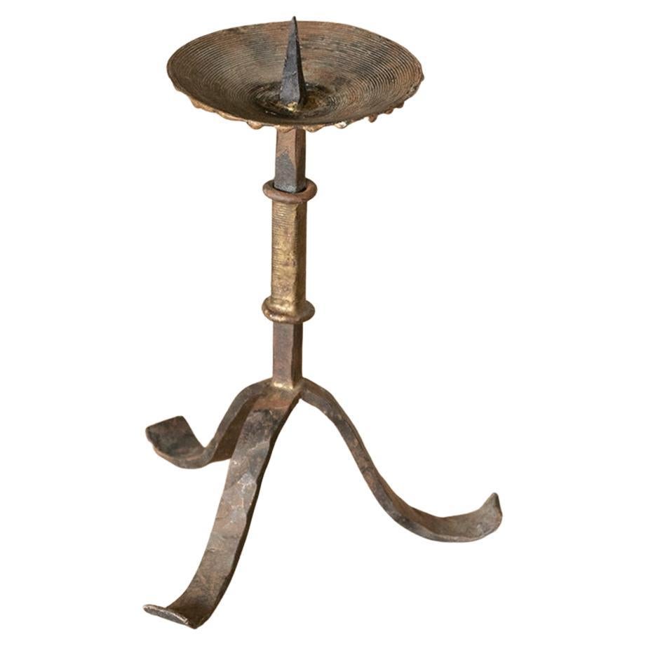 French Iron Chain Candlestick at 1stDibs