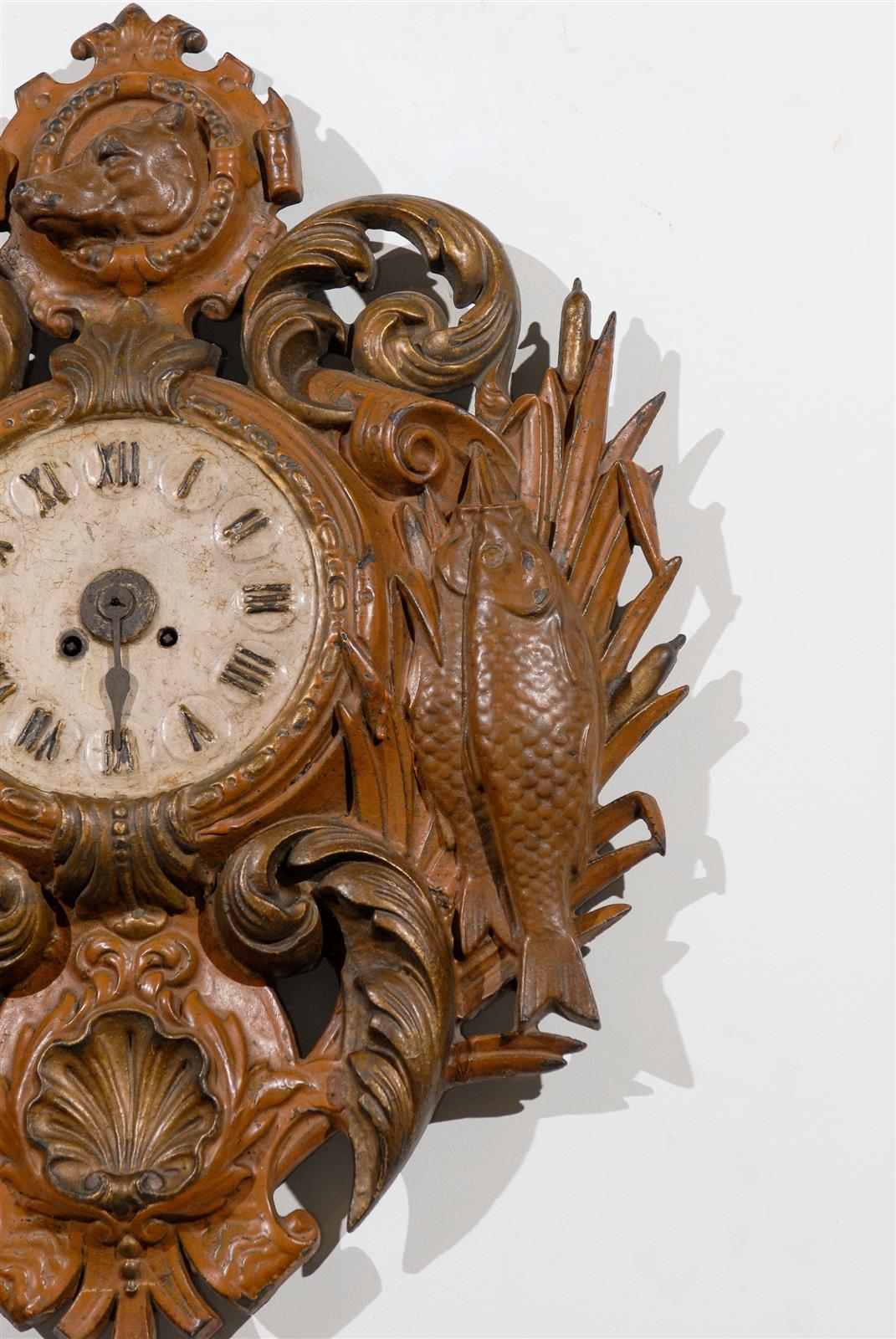 French Iron Cartel Clock 5