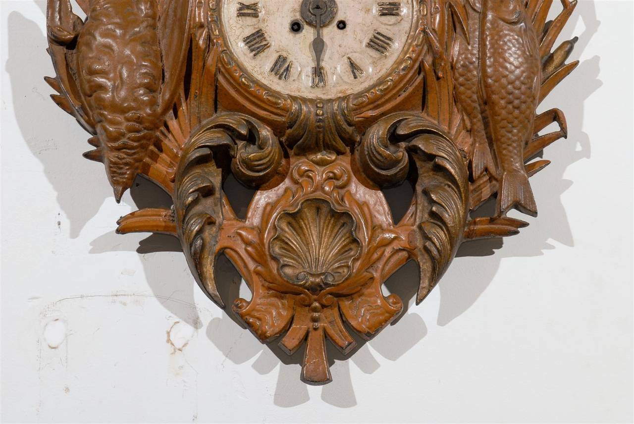 Black Forest French Iron Cartel Clock