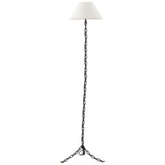 French Iron Chain-Link Floor Lamp