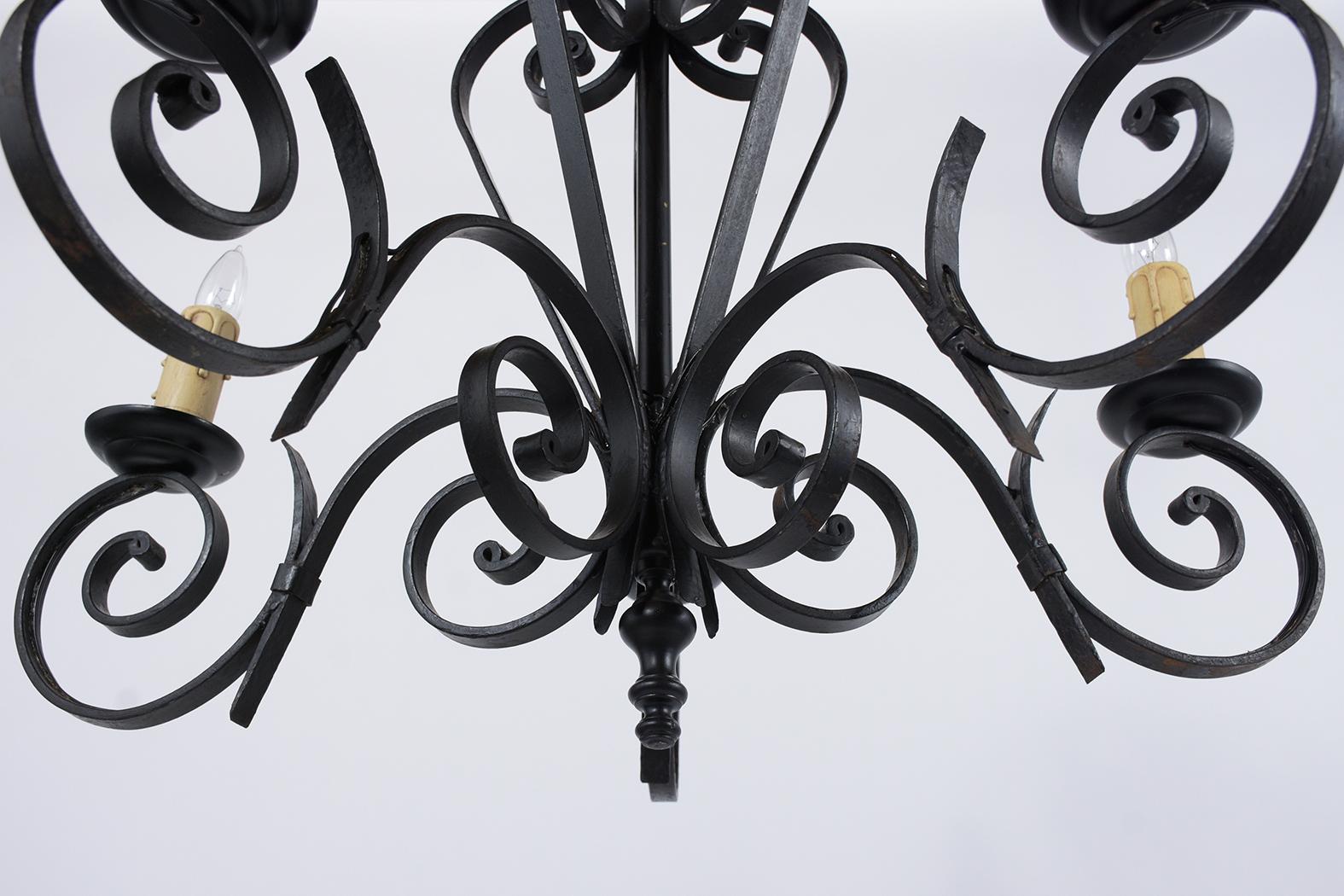 French Iron Chandelier 4
