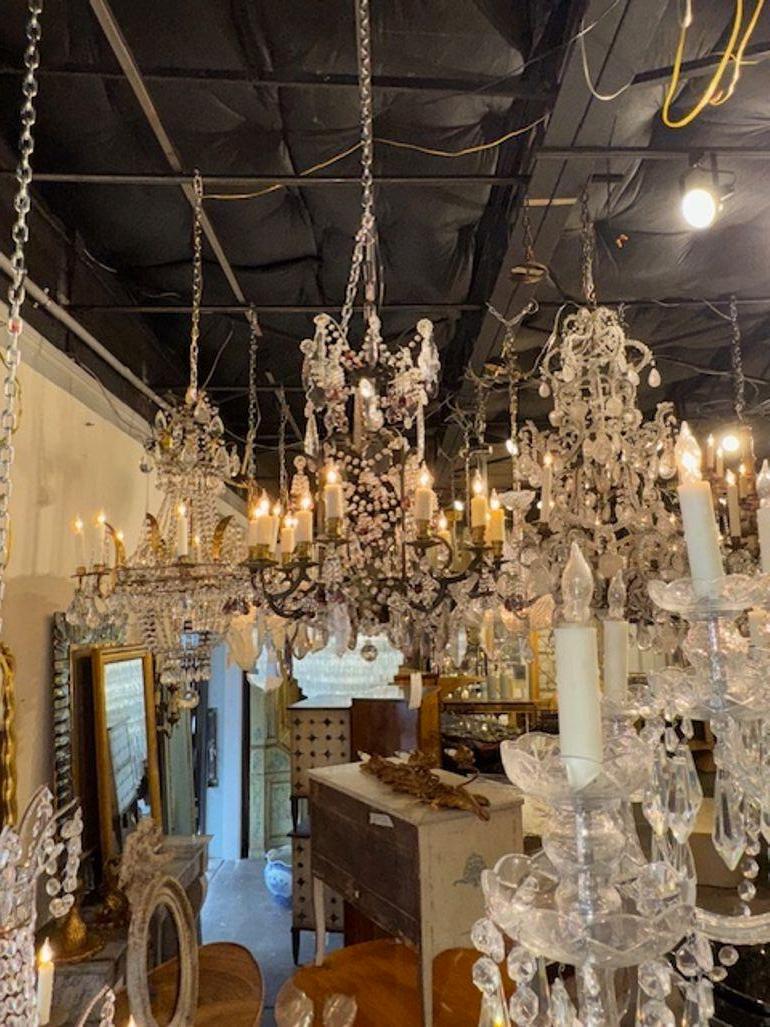 Lampadario francese in ferro In condizioni buone in vendita a Dallas, TX