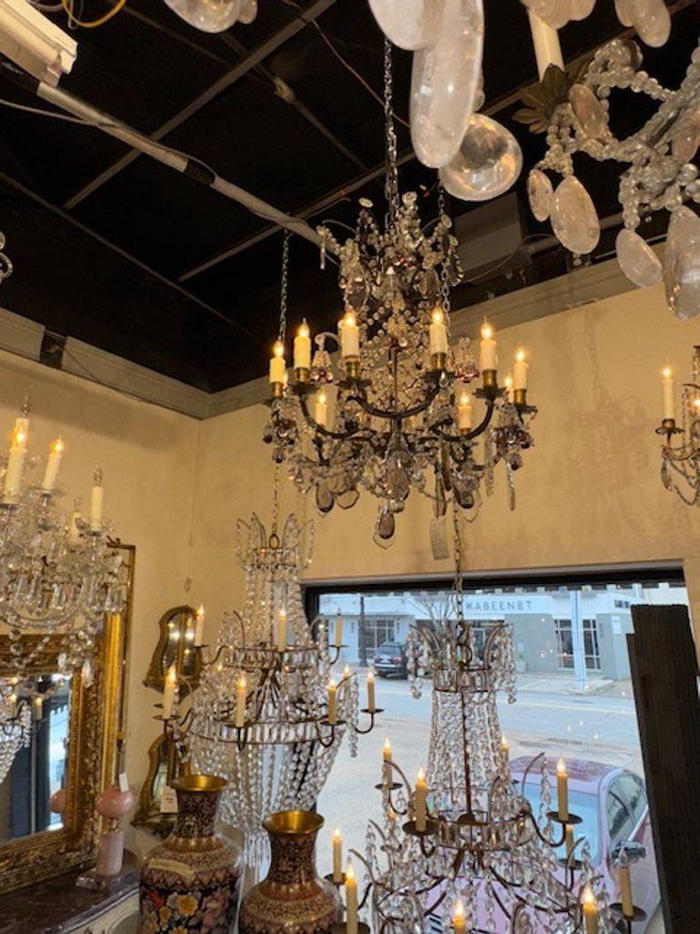 Lampadario francese in ferro in vendita 2