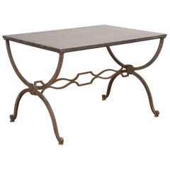 French Iron Cocktail Table in the Manner of Maison Jansen