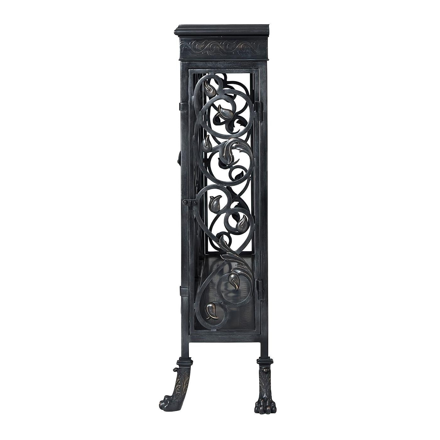 European French Iron Console Table