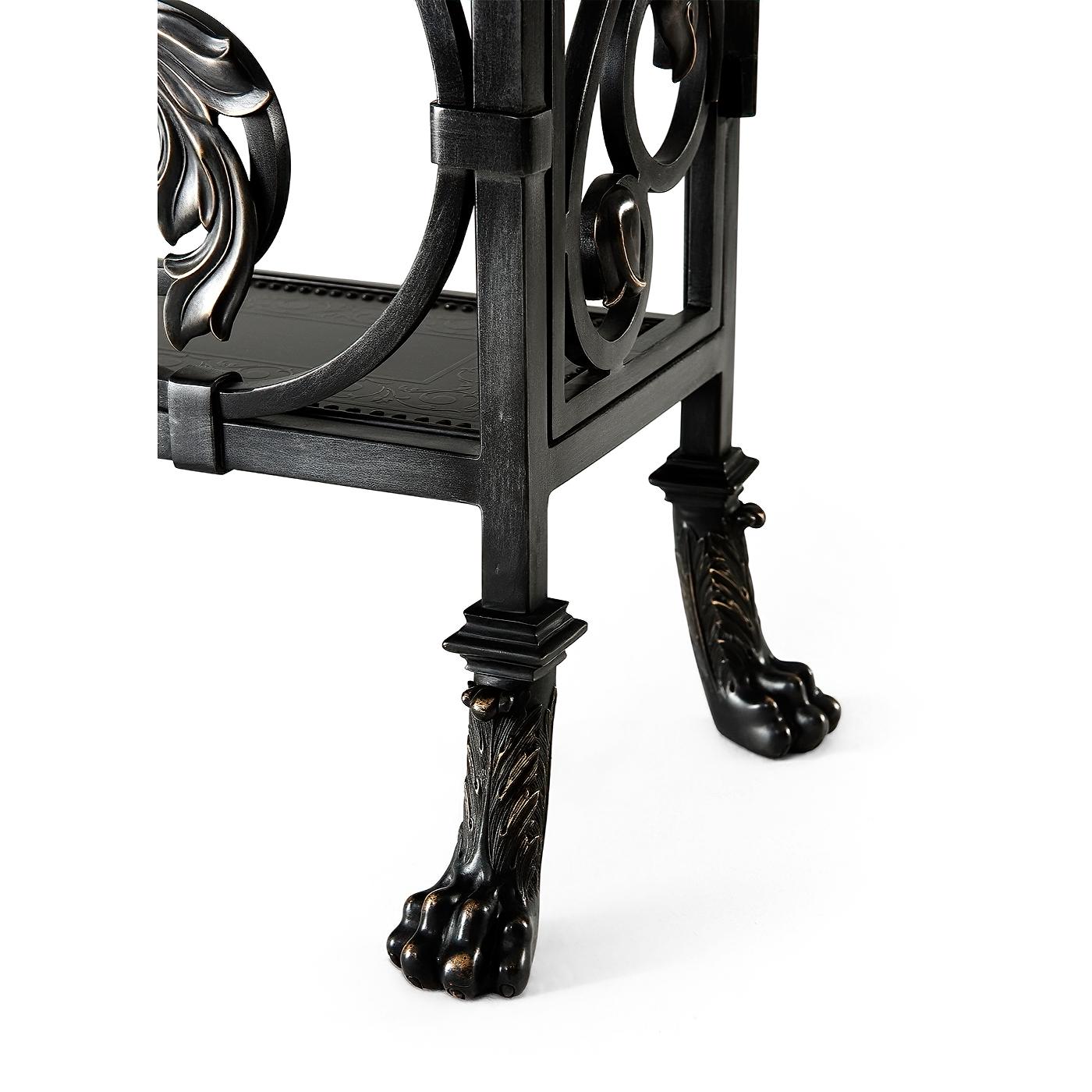 Brass French Iron Console Table