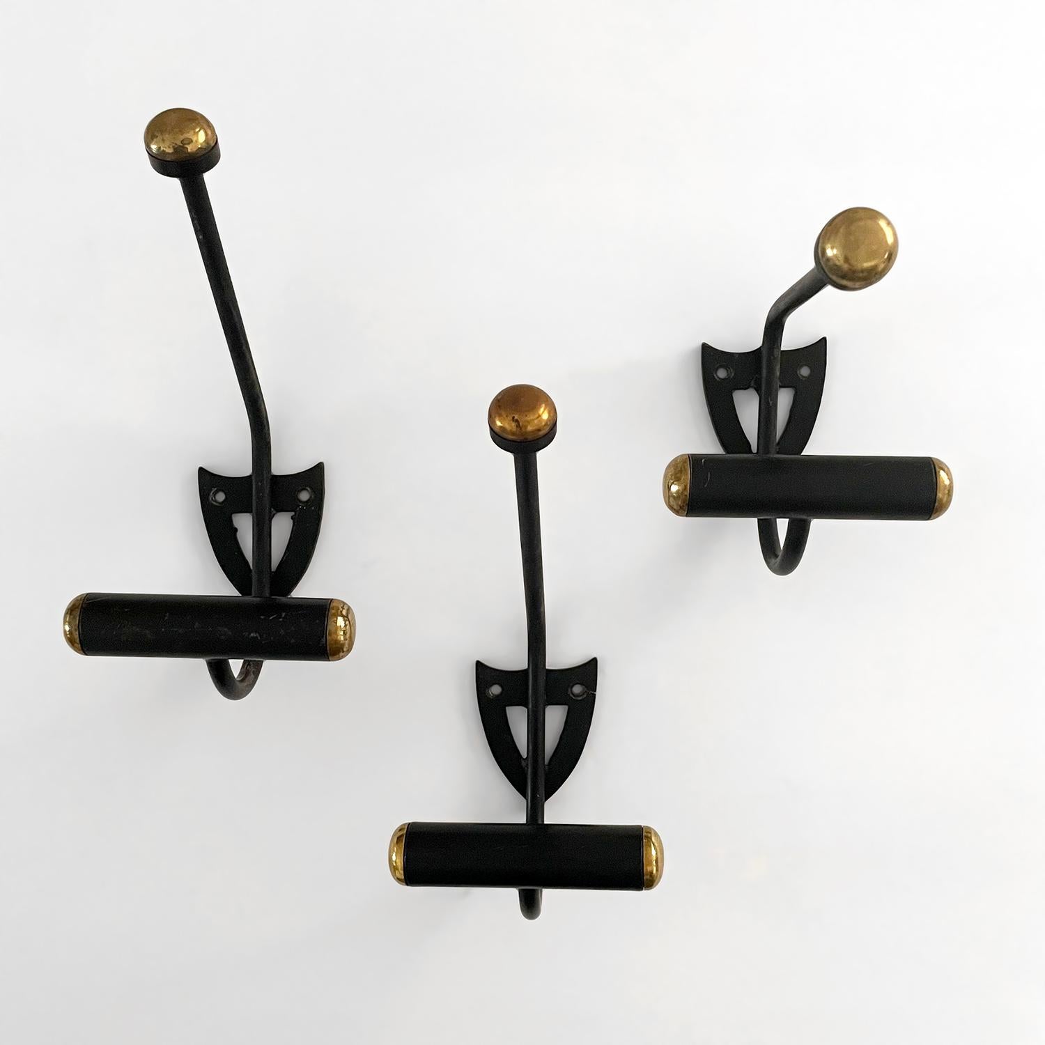 French Iron Double Wall Coat Hooks - 2 available  For Sale 12