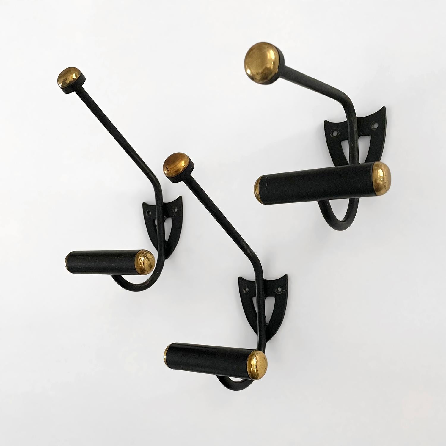 French Iron Double Wall Coat Hooks - 2 available  For Sale 15