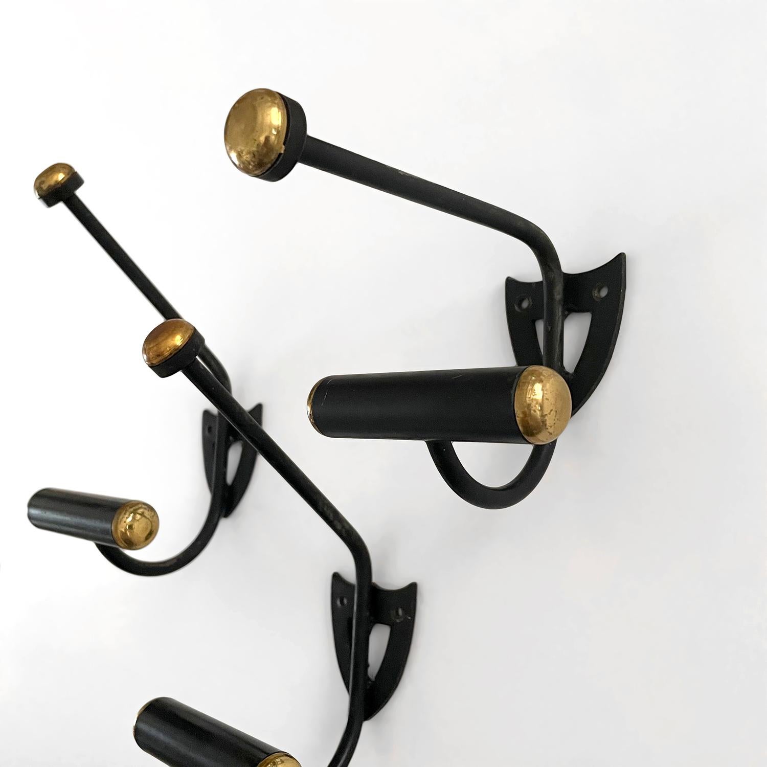 French Iron Double Wall Coat Hooks - 2 available  For Sale 16