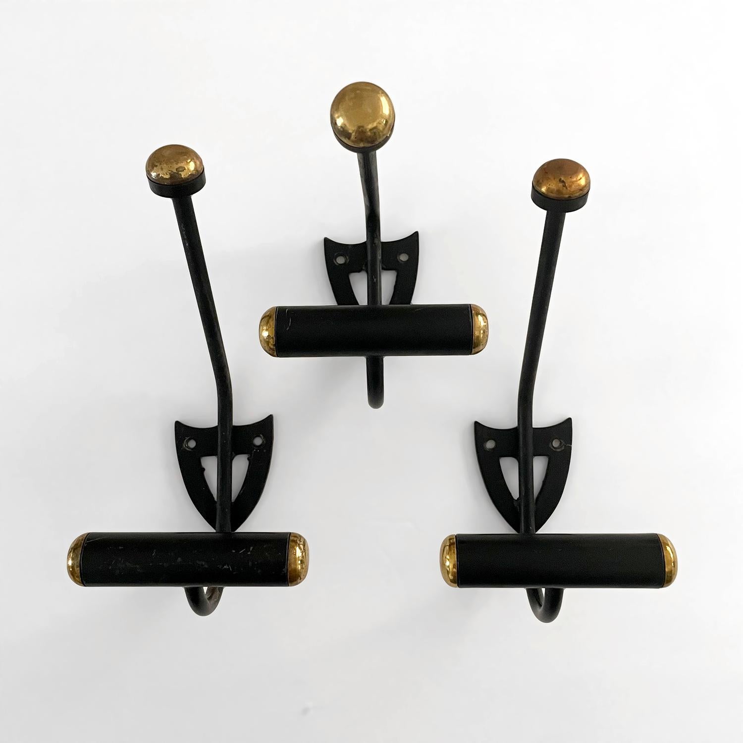 French Iron Double Wall Coat Hooks - 2 available  For Sale 11
