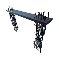 French Iron Fireplace Console