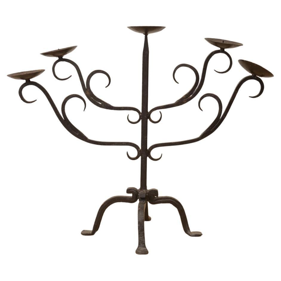 Chandelier français à cinq bras