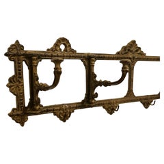 French Iron Folding Coat Hook Rack