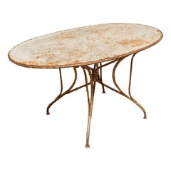 Mesa de jardín de hierro francés