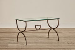 French Iron & Glass Coffee Table